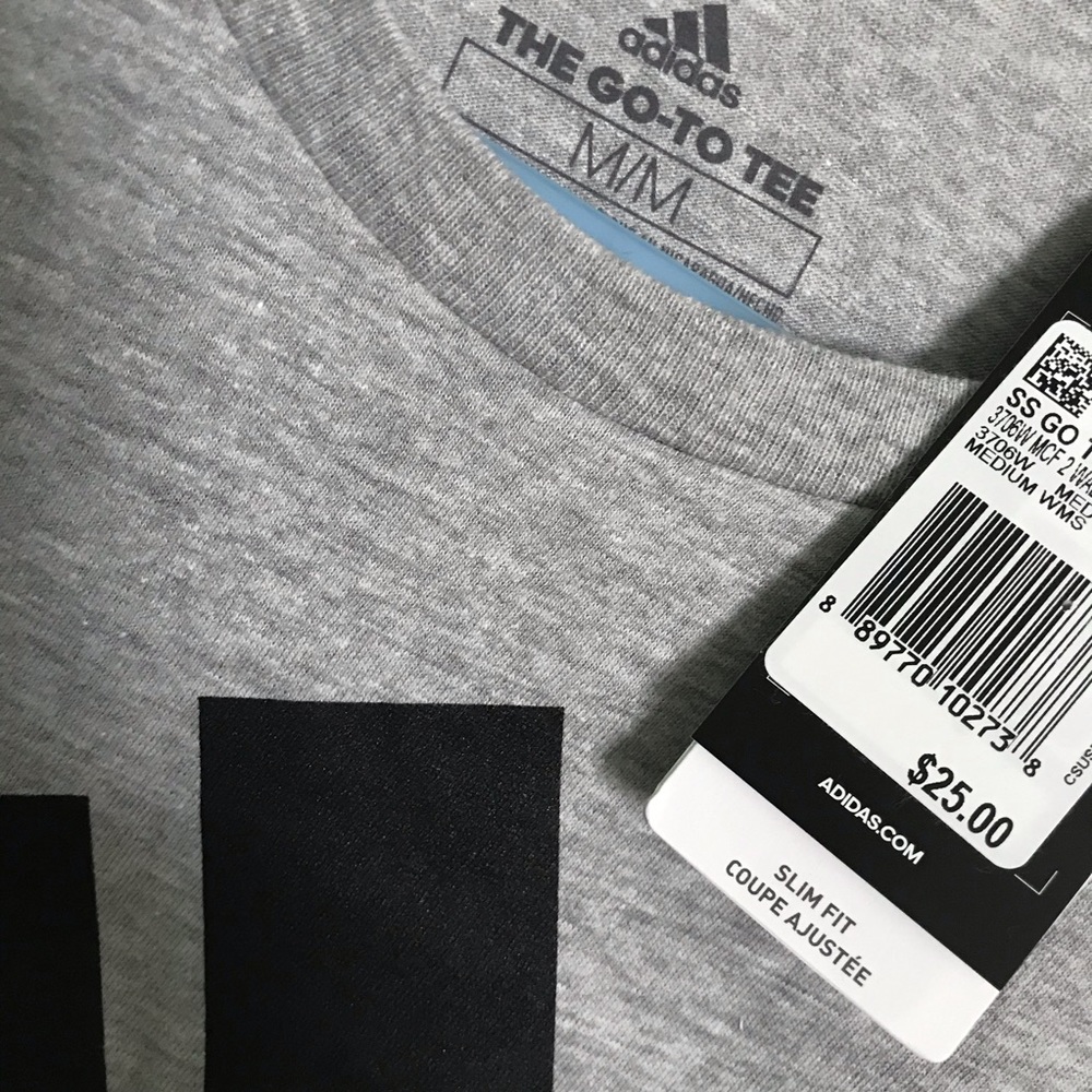 Adidas Gray Women’s Shirt, Brand New - Picture 3 of 6